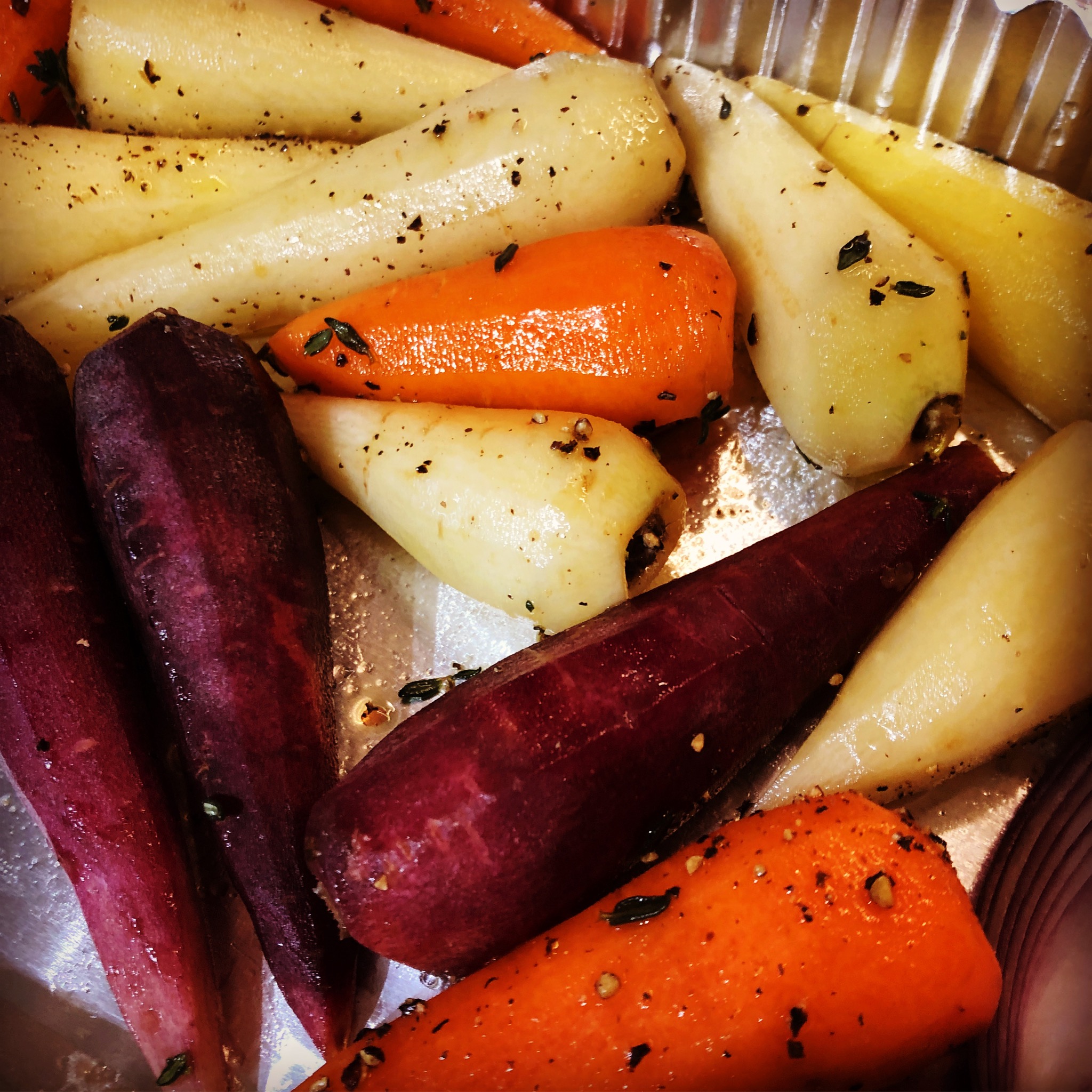 Roasting Chantenay Carrots Time for a coffee