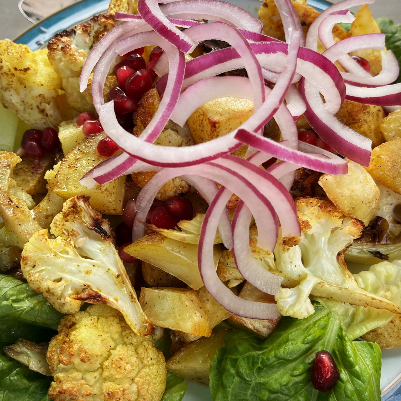 Spiced Cauliflower Salad Time for a coffee