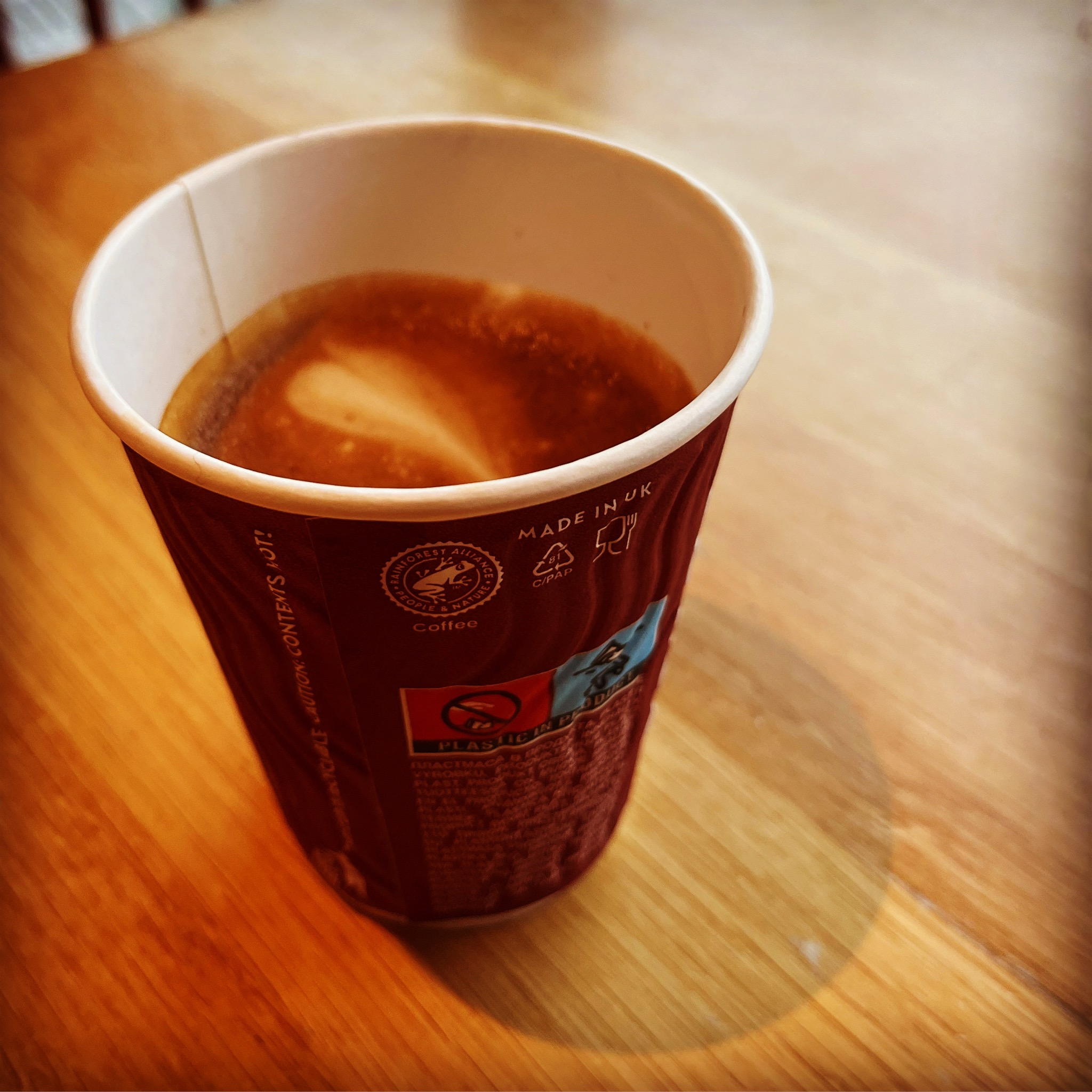 Cardboard Cortado Coffee - Time for a coffee