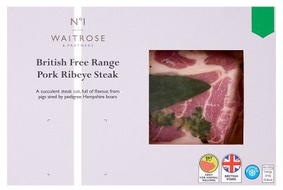 Pork Ribeye Waitrose No.1 British Free Range Pork Ribeye Steak again… - Time for a coffee